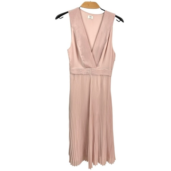 Wilfred Pink Pleated Midi Dress - Picture 3 of 7